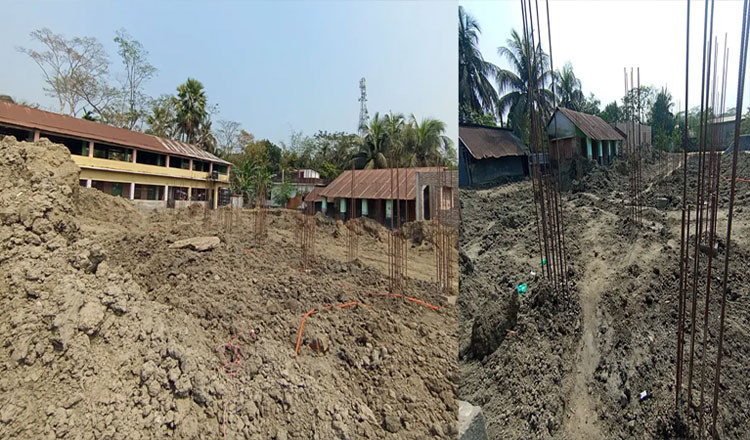 চাঁদার দাবিতে মাদ্রাসা ভবনের কাজ বন্ধের অভিযোগ