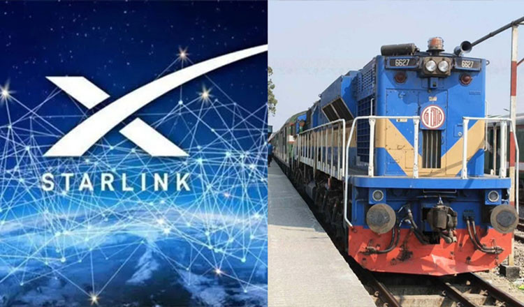 তিন ট্রেনে পরীক্ষামূলক স্টারলিংক ইন্টারনেট চালু