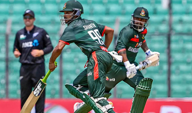 শান্ত-লিটনের জুটিতে লড়াই, নিউজিল্যান্ডের সামনে ২৬৬ রানের লক্ষ্য