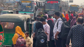 নির্বাচন উপলক্ষে বাড়ি ফেরা মানুষের ঢল, ঢাকা-টাঙ্গাইল ও ময়মনসিংহ মহাসড়কে যানজট