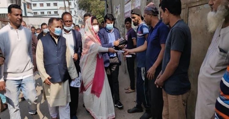 নারায়ণগঞ্জে নৌকার পক্ষে ভোটের প্রচারে ফরিদুন্নাহার লাইলী