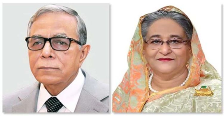 বঙ্গবন্ধুর সমাধিতে রাষ্ট্রপতি ও প্রধানমন্ত্রীর শ্রদ্ধাঞ্জলি